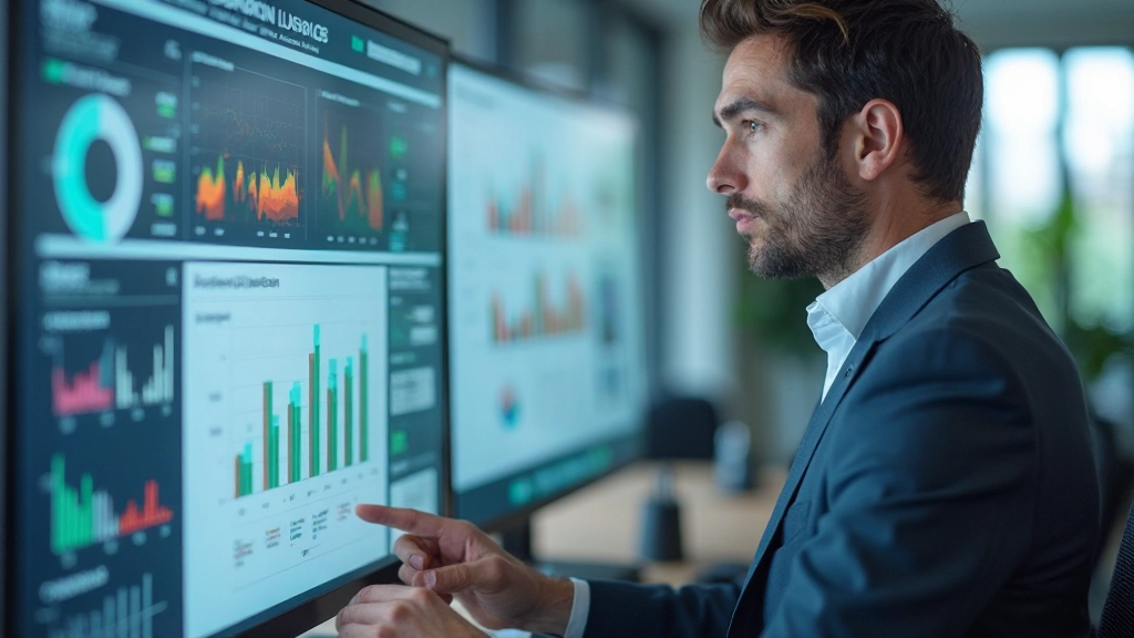 Gráfico de análise de dados de investigação de utilizadores mostrando padrões e tendências em ambiente de trabalho profissional