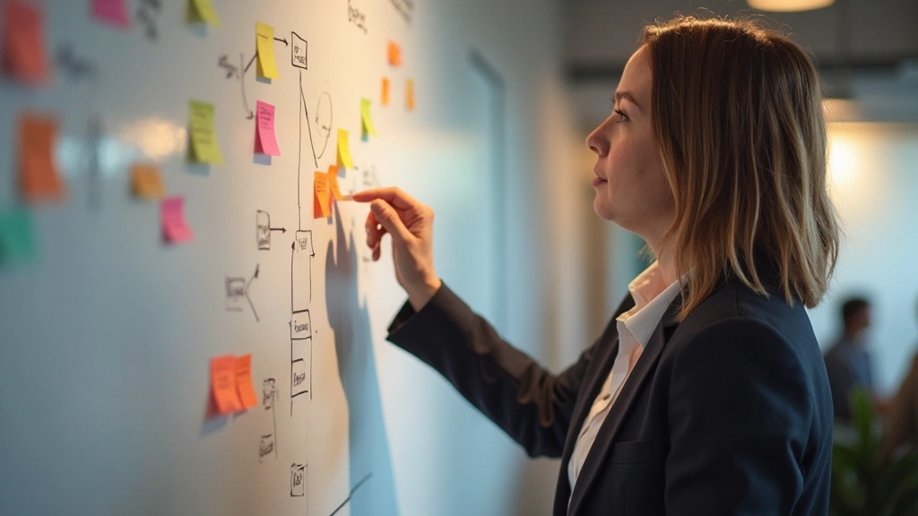 Designer profissional a trabalhar com wireframes e protótipos em computador